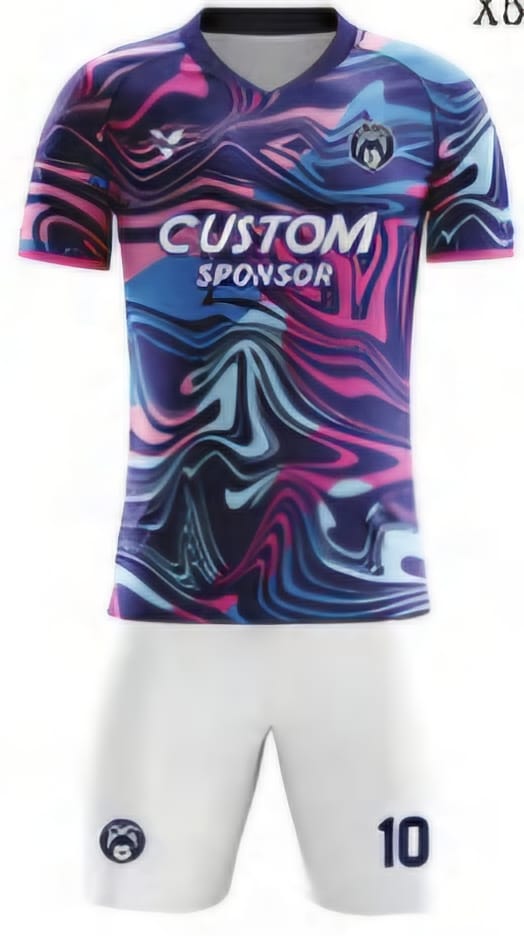 Blau/Pink Camouflage