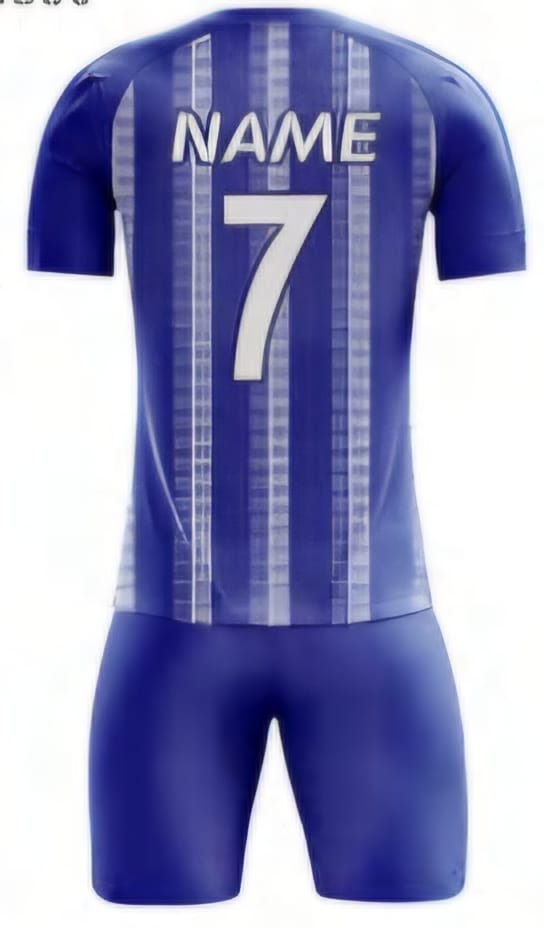 Blau/Weiß Labyrinth Hinten