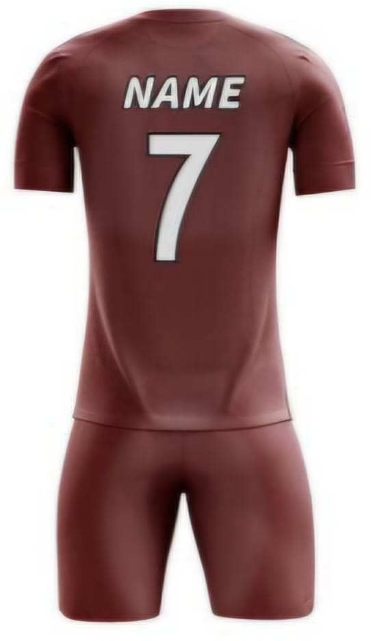 Bordeaux Einfarbig Hinten