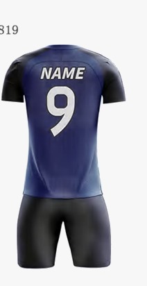 Dunkelblau Einfarbig Hinten