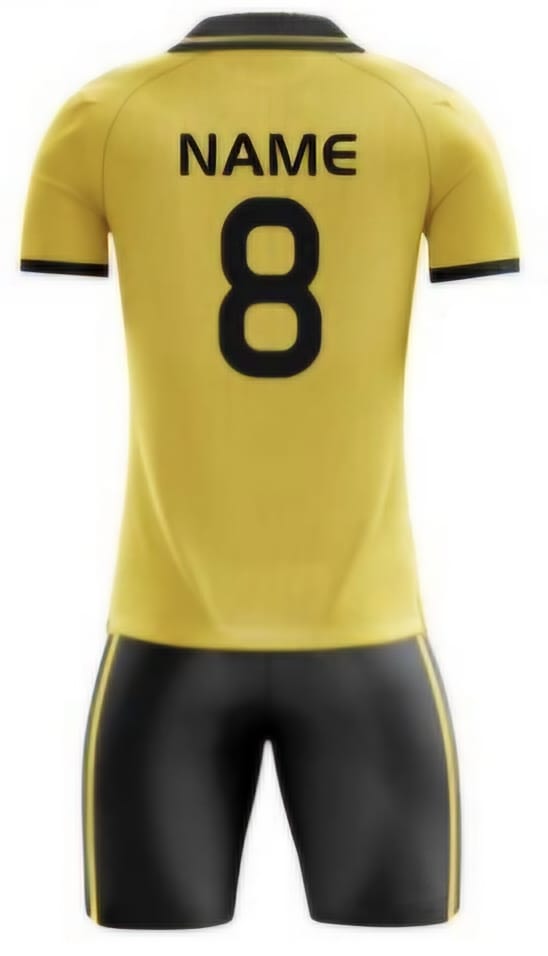 Gelb/Schwarz Raglan Hinten