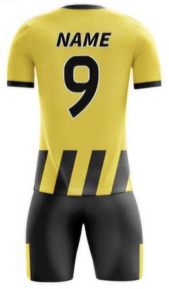 Gelb/Schwarz Streifen Hinten