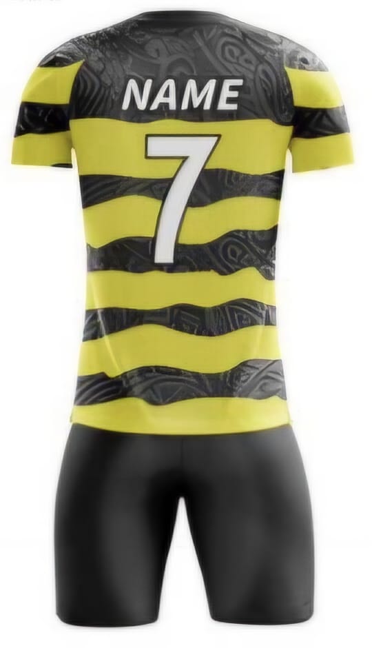 Gelb/Schwarz Tribal Hinten