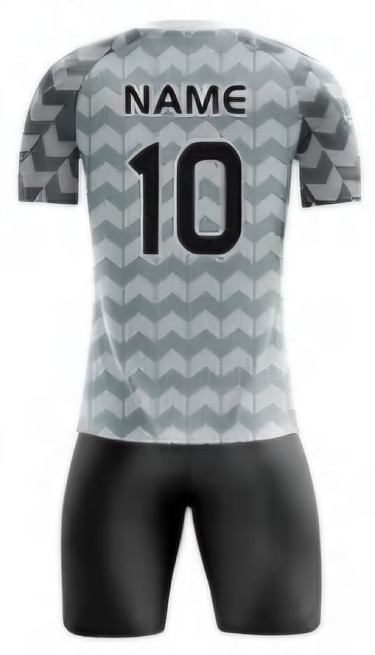 Grau/Weiß Wellen Hinten