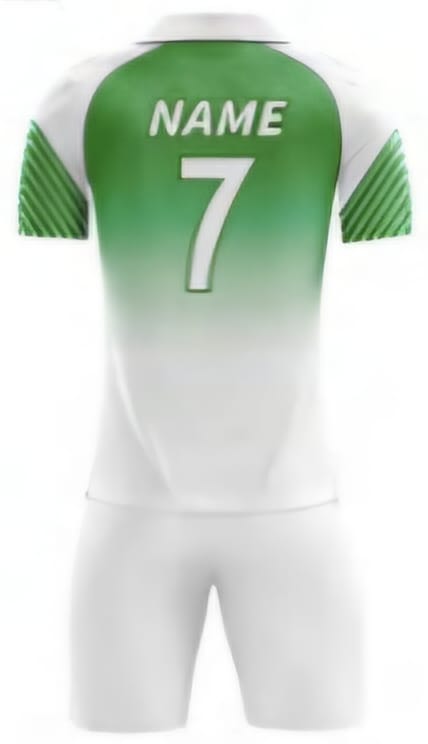 Grün/Weiß Verlauf Hinten