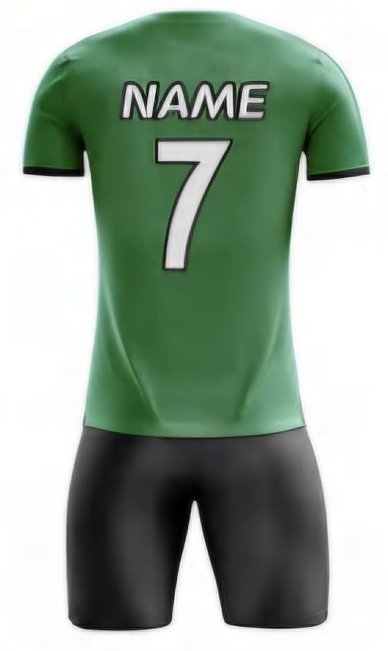 Grün Zackenstreifen Hinten