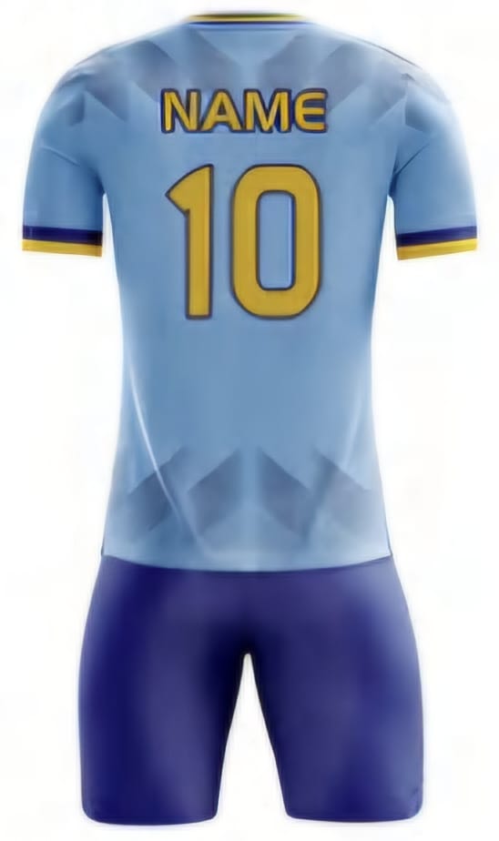 Hellblau Rauten Hinten