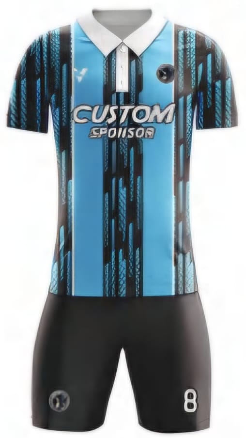 Hellblau/Schwarz Netz