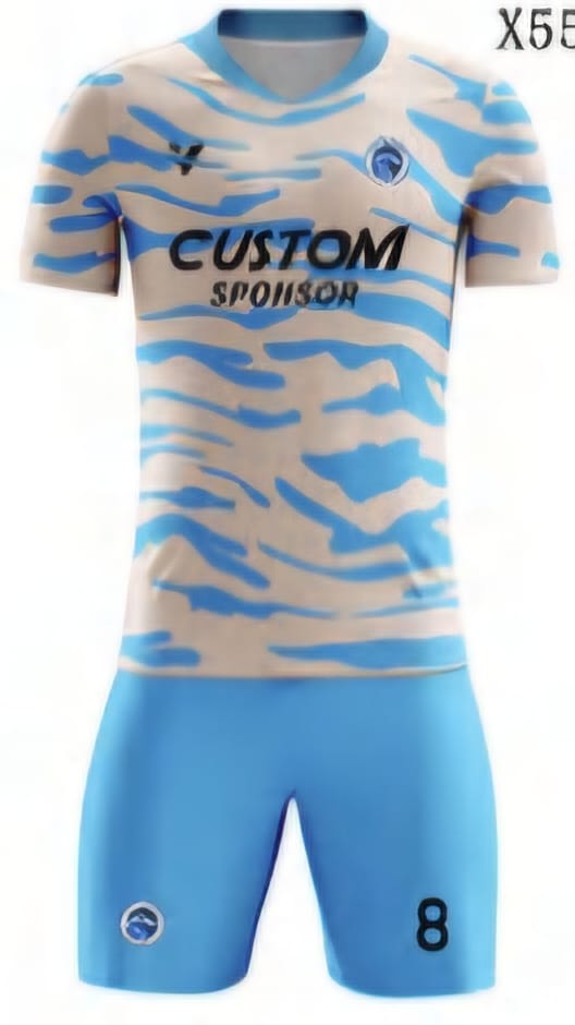 Hellblau/Weiß Einfarbig