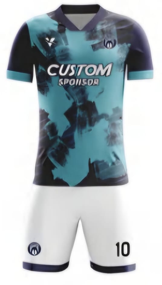 Hellblau/Weiß Streifen