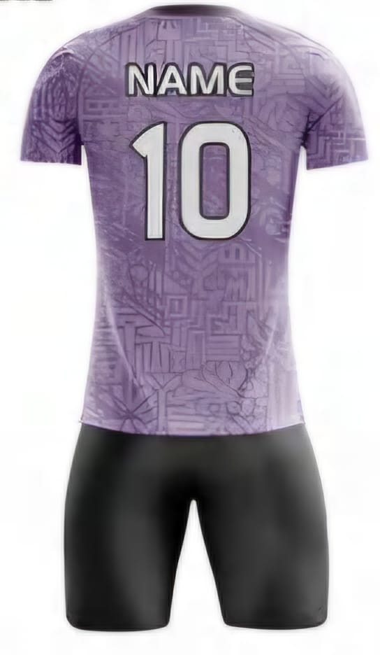 Lila/Schwarz Einfarbig Hinten