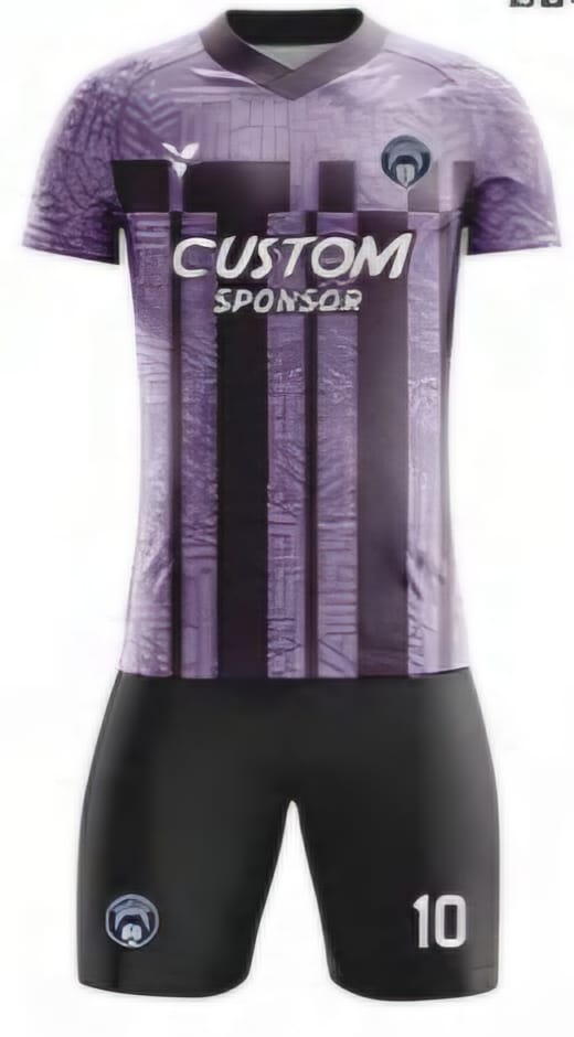 Lila/Schwarz Einfarbig