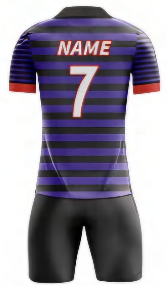 Lila Streifen Hinten