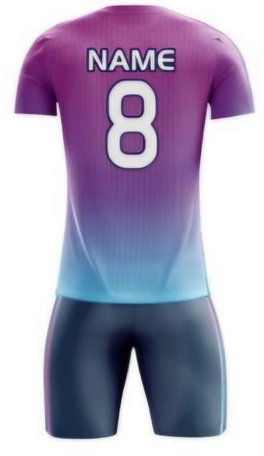 Lila/Türkis Gradient Hinten