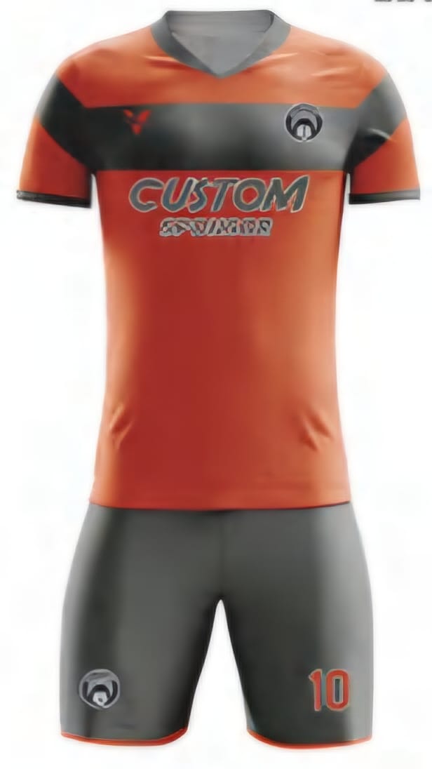 Orange Blockstreifen