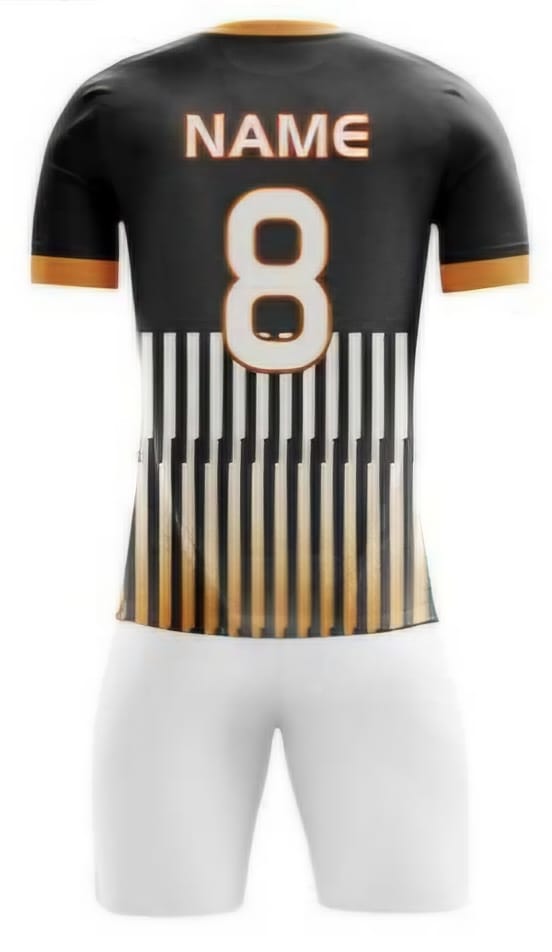 Orange Einfarbig Hinten