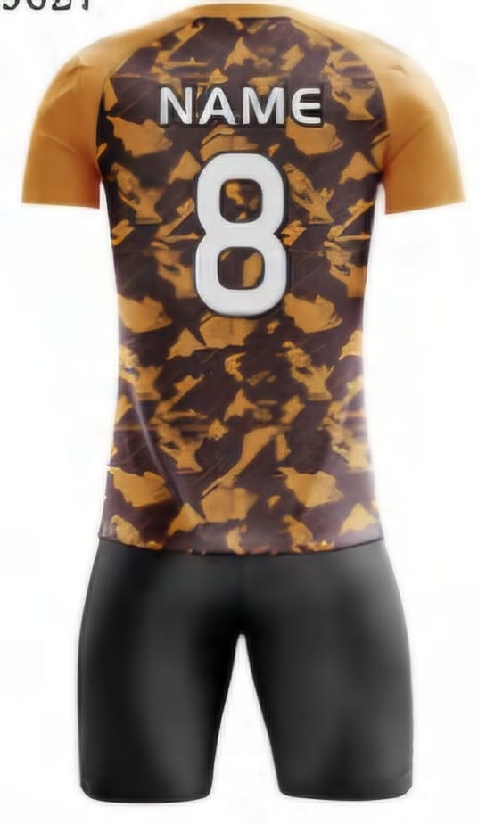 Orange Raglan Hinten