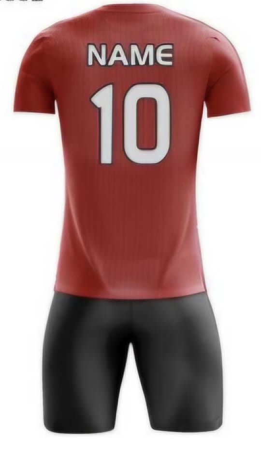 Rot Einfarbig Hinten