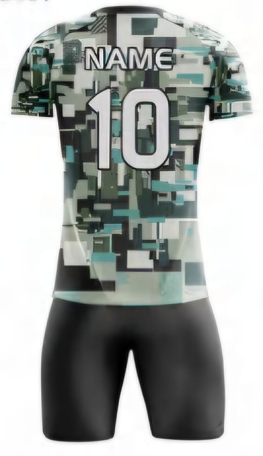 Schwarz Camouflage Hinten