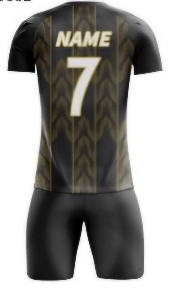 Schwarz/Gold Tribal Hinten