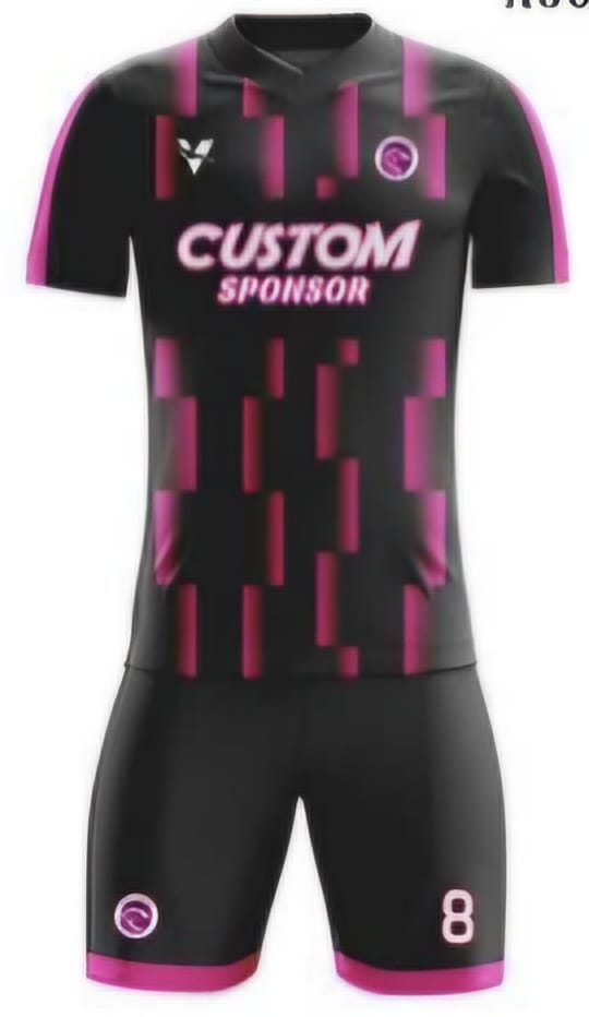 Schwarz/Pink Streifen