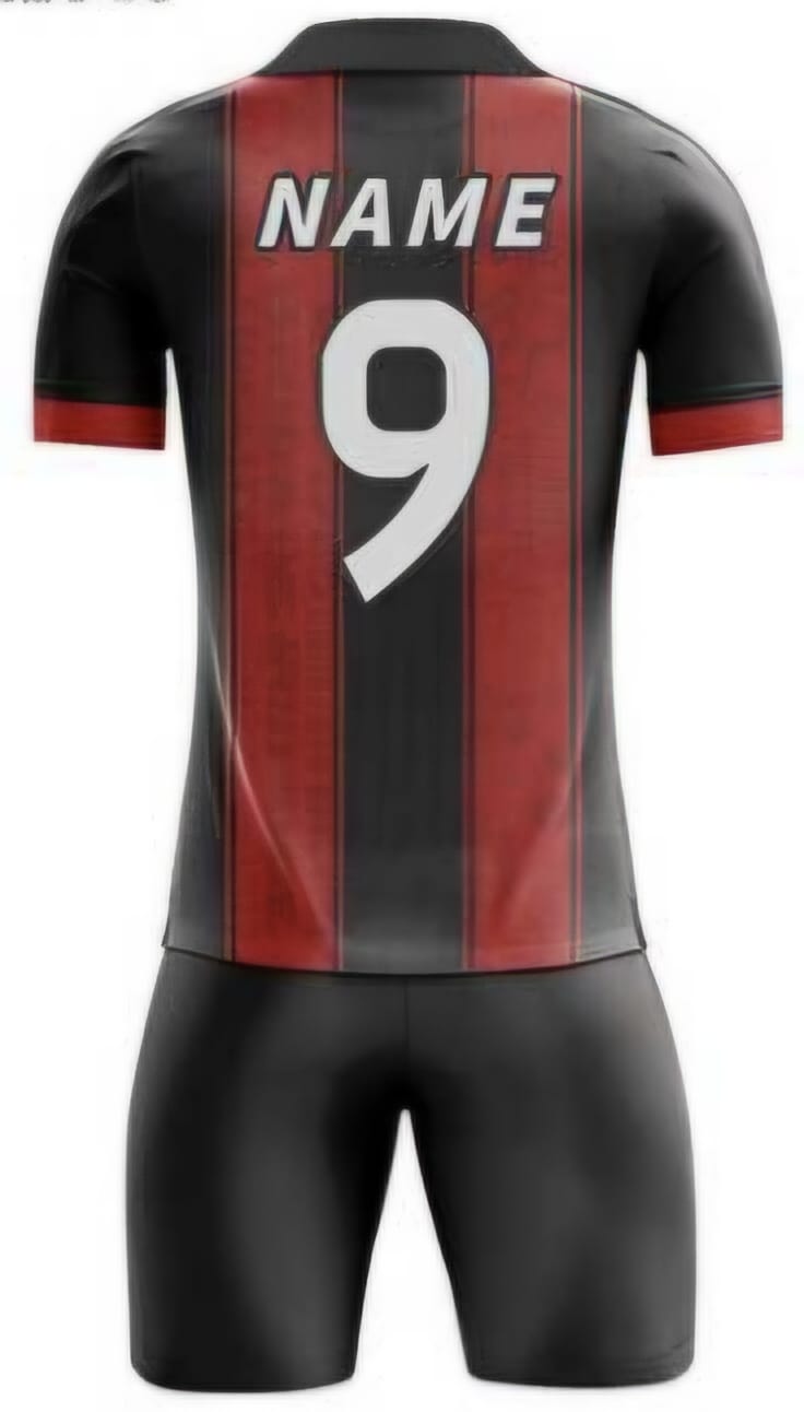 Schwarz/Rot Blitz Hinten