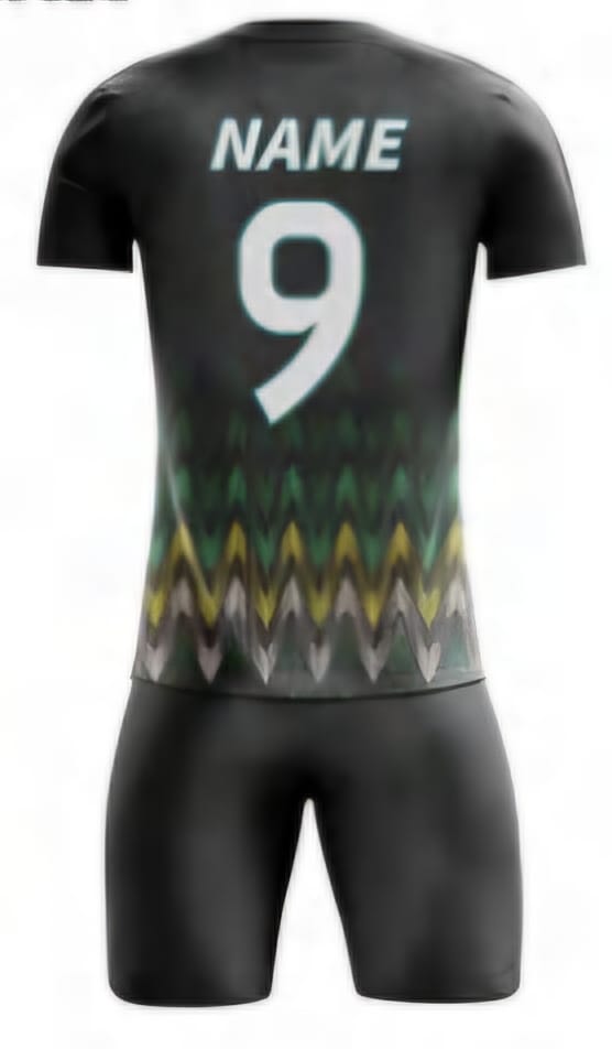 Schwarz Zickzack Hinten