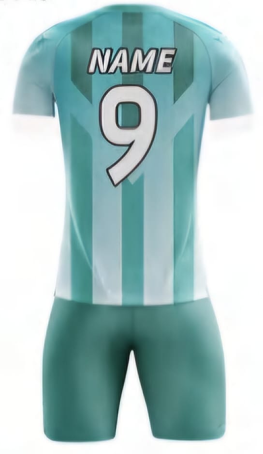 Türkis Streifen Hinten